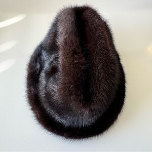 Fur Mink Hat Womens Small